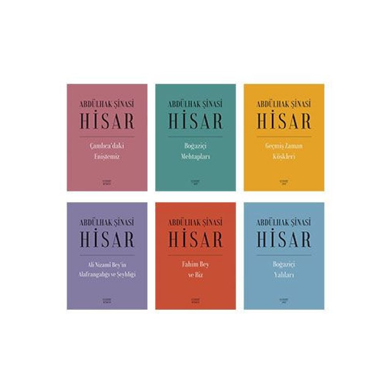 Abdülhak Şinasi Hisar Seti - 6 Kitap Takım (Ciltli)