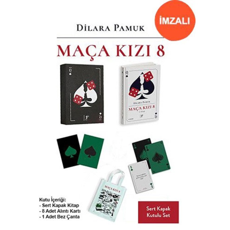 Maça Kızı 8 - 1. Kitap (Ciltli Kutulu Set - İmzalı) Maça Kızı 8 - 1. Kitap (Ciltli Kutulu Set - İmzalı)