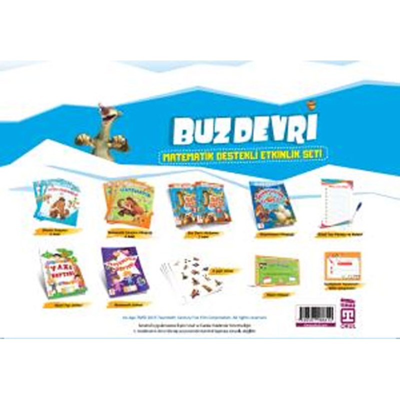 Buz Devri Matematik Destekli Etkinlik Seti (Poşet Çanta Seti) Buz Devri Matematik Destekli Etkinlik Seti (Poşet Çanta Seti)