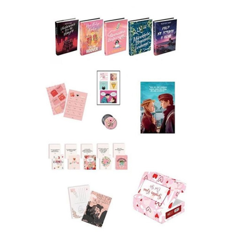 Sevgililer Gününe Özel Hediyeli Kutulu Set Sevgililer Gününe Özel Hediyeli Kutulu Set