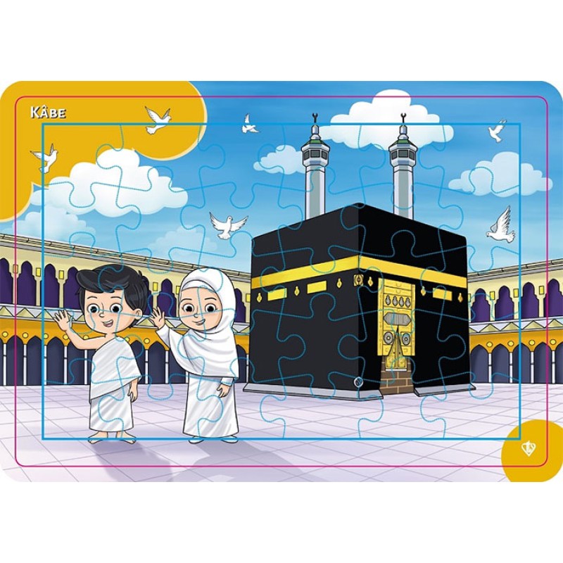 4-6 Yaş Değerli Mekanlar Kabe Puzzle 4-6 Yaş Değerli Mekanlar Kabe Puzzle