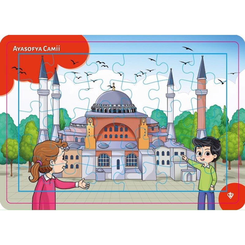 4-6 Yaş Değerli Mekanlar Ayasofya Cami Puzzle 30 Parça 4-6 Yaş Değerli Mekanlar Ayasofya Cami Puzzle 30 Parça