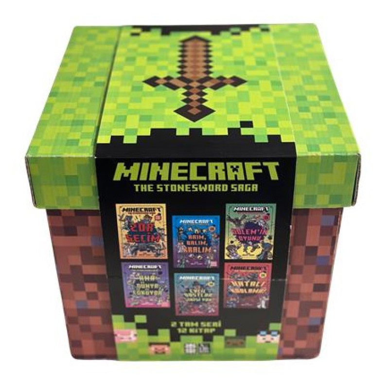 Mega Minecraft Küpü 12 Kitap Set Mega Minecraft Küpü 12 Kitap Set