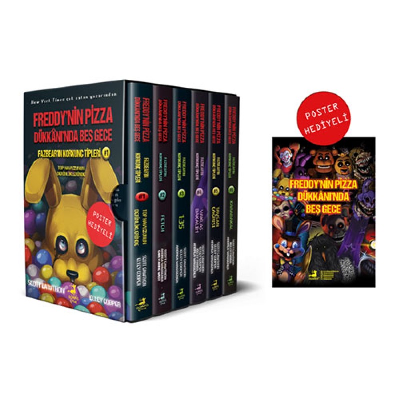Fazbear’ın Korkunç Tipleri Serisi - 6 Kitap Takım (Poster Hediyeli Kutulu Set) Fazbear’ın Korkunç Tipleri Serisi - 6 Kitap Takım (Poster Hediyeli Kutulu Set)