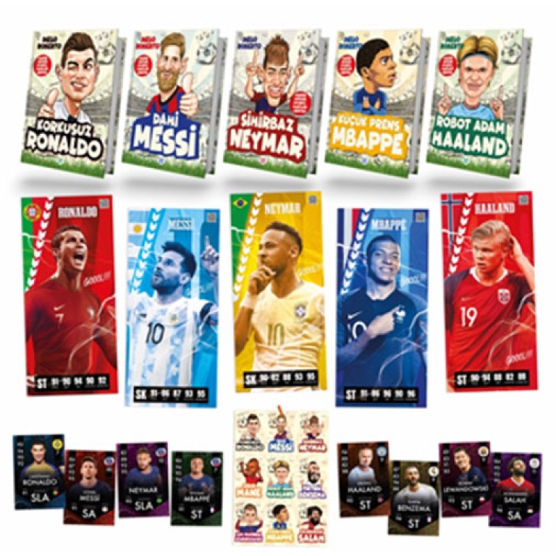 Efsane Futbolcular - 5 Kitap Takım (Ciltli)