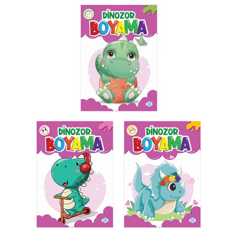 Dinozor Boyama Seti (3 Kitap Takım) Dinozor Boyama Seti (3 Kitap Takım)