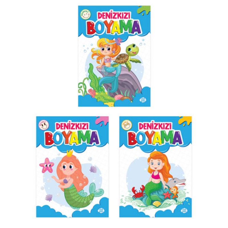 Denizkızı Boyama Seti - 3 Kitap Takım Denizkızı Boyama Seti - 3 Kitap Takım