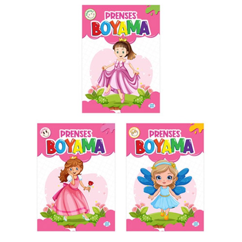 Prenses Boyama Seti (3 Kitap Takım)