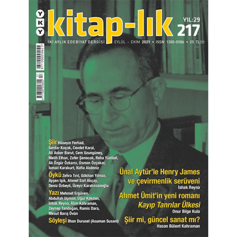 Kitap-lık Dergisi Sayı 217 Eylül - Ekim 2021