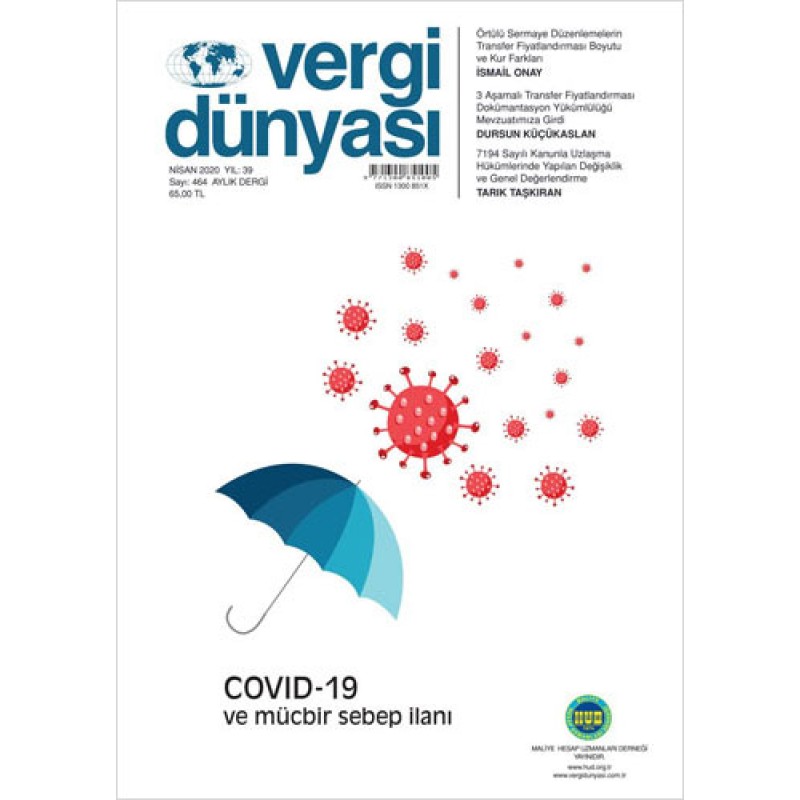 Vergi Dünyası Dergisi Sayı: 505 Eylül 2023 Vergi Dünyası Dergisi Sayı: 505 Eylül 2023