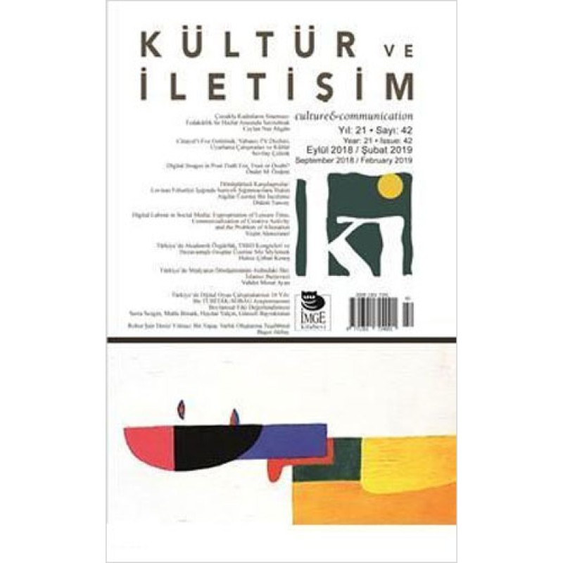 Kültür ve İletişim Sayı : 42 Kültür ve İletişim Sayı : 42