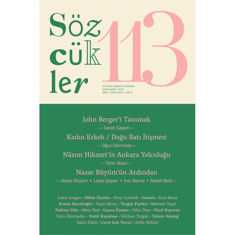 Sözcükler Dergisi Sayı - 113 Ocak-Şubat 2025
