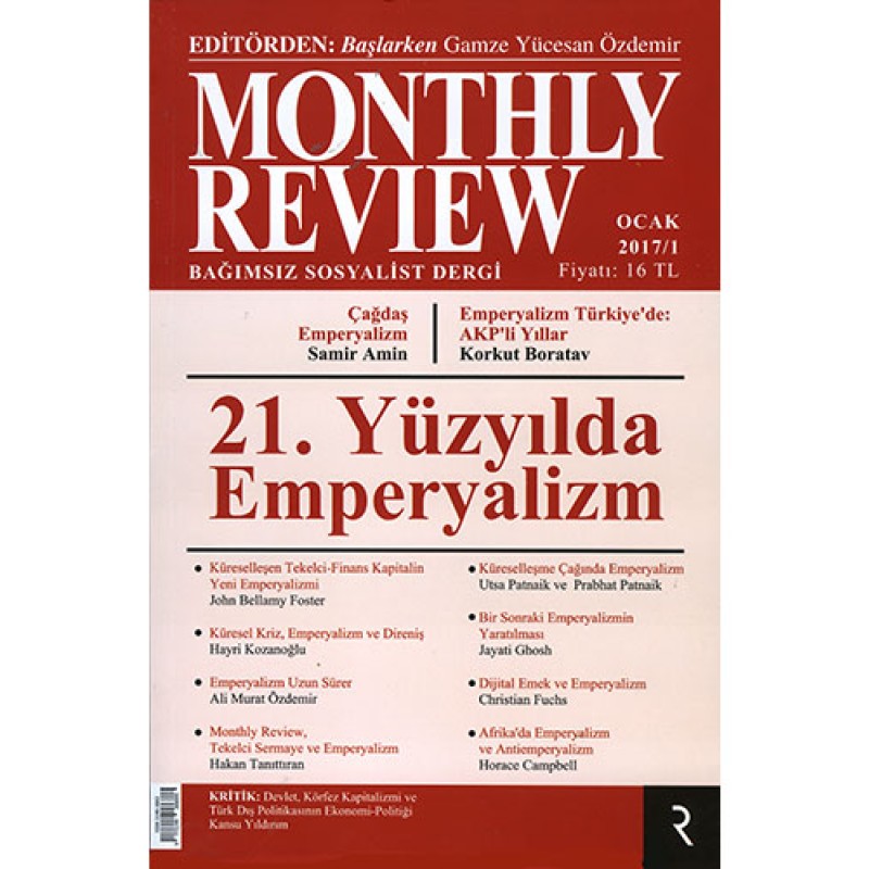 Monthly Review Ocak 2017 Monthly Review Ocak 2017