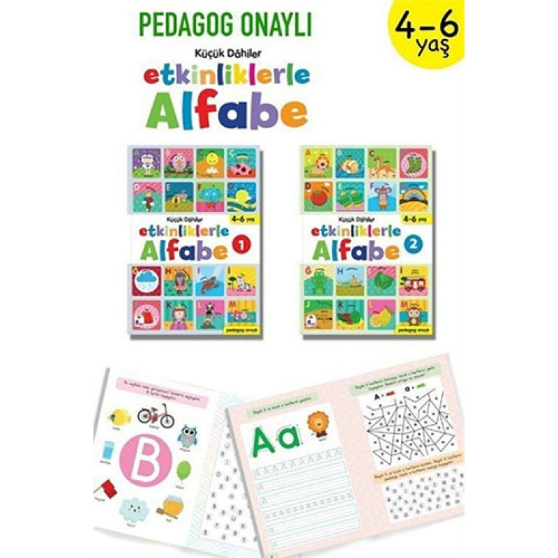 Küçük Dahiler – Etkinliklerle Alfabe 4-6 Yaş - 2 Kitap Takım