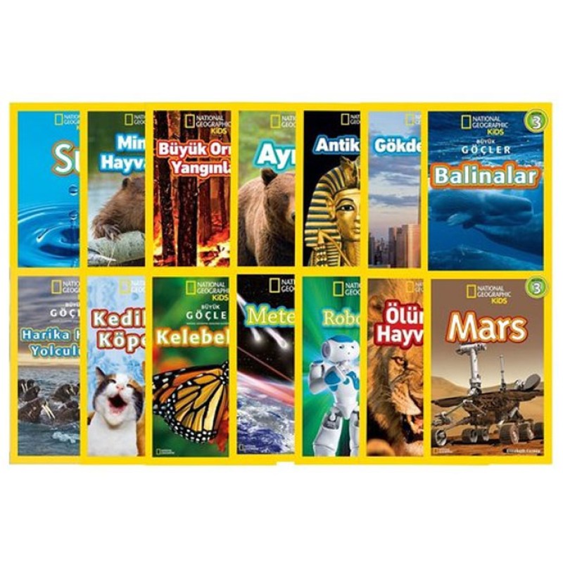 National Geographic Kids Seviye 3 Seti - 14 Kitap Takım National Geographic Kids Seviye 3 Seti - 14 Kitap Takım