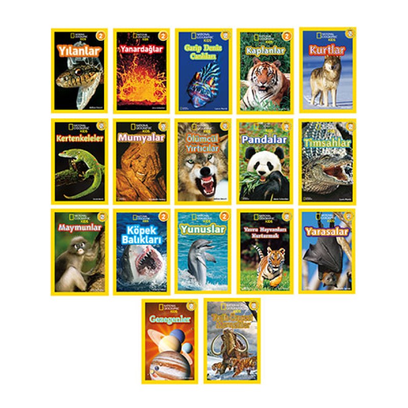National Geographic Kids Okuma Serisi Seviye 2 Seti-17 Kitap Takım National Geographic Kids Okuma Serisi Seviye 2 Seti-17 Kitap Takım
