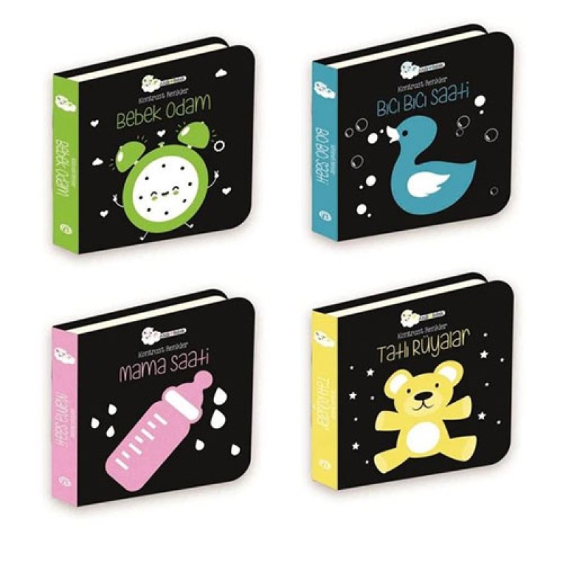 Akıllı Bebek: Kontrast Renkler Seti - 4 Kitap Takım (Ciltli) Akıllı Bebek: Kontrast Renkler Seti - 4 Kitap Takım (Ciltli)