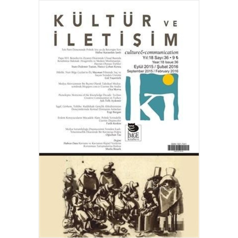 Kültür ve İletişim Sayı: 36 Kültür ve İletişim Sayı: 36