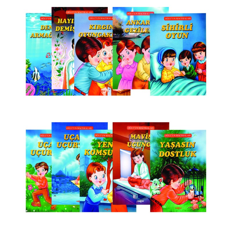 Oğuz'un Maceraları Dizisi - 10 Kitap Takım