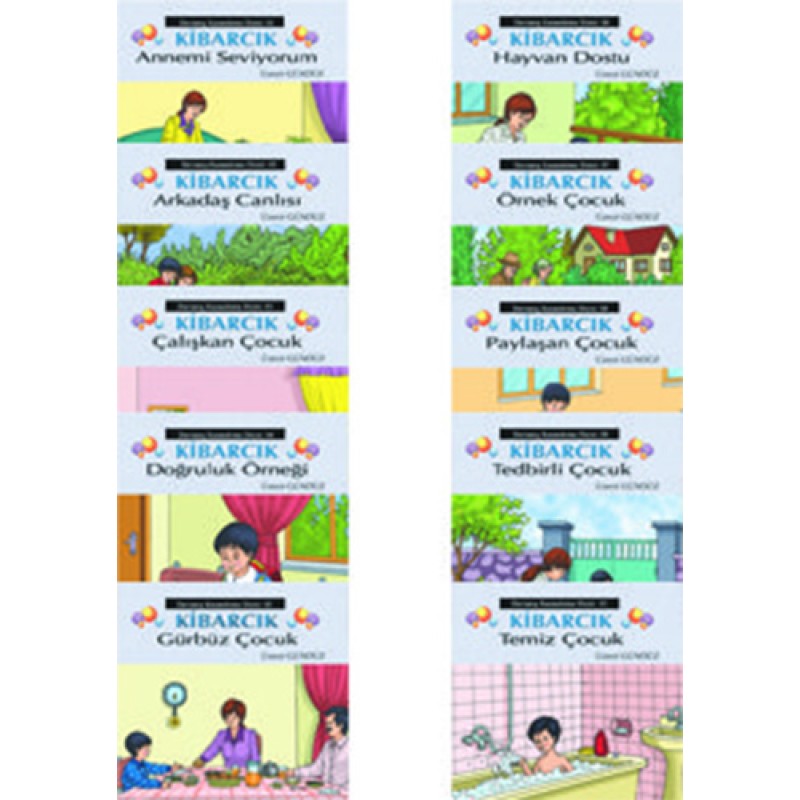 Kibarcık Davranış Kazandırma 10 Kitap Takım Kibarcık Davranış Kazandırma 10 Kitap Takım