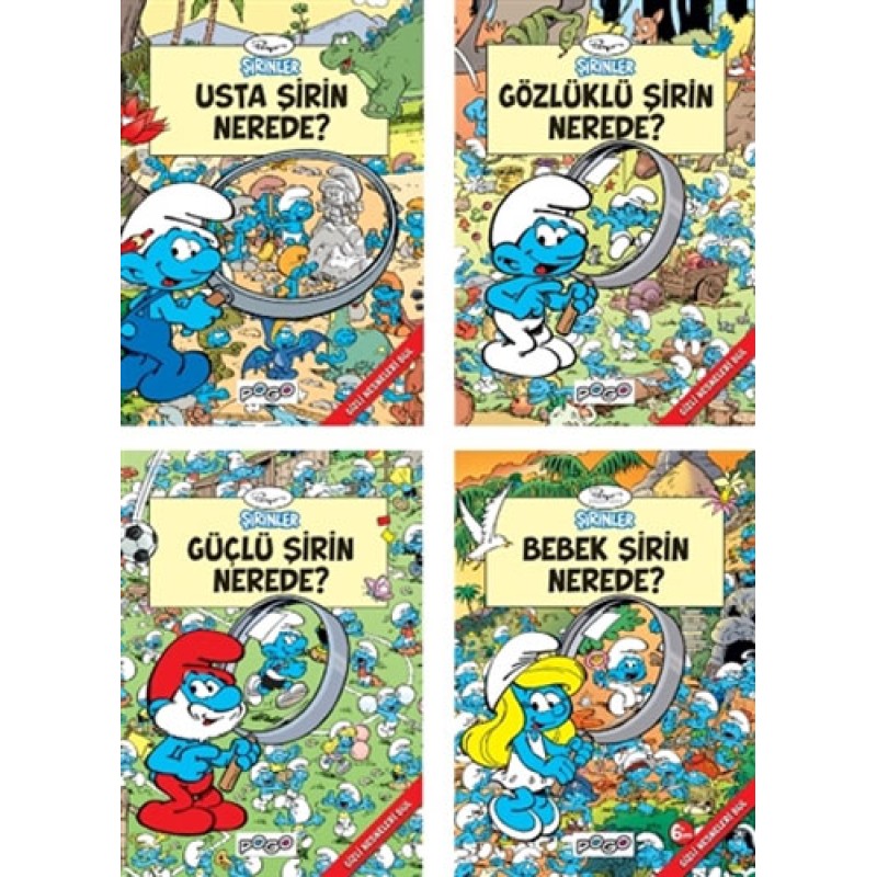 Şirinler Gizli Nesneleri Bul Seti - 4 Kitap Takım Şirinler Gizli Nesneleri Bul Seti - 4 Kitap Takım