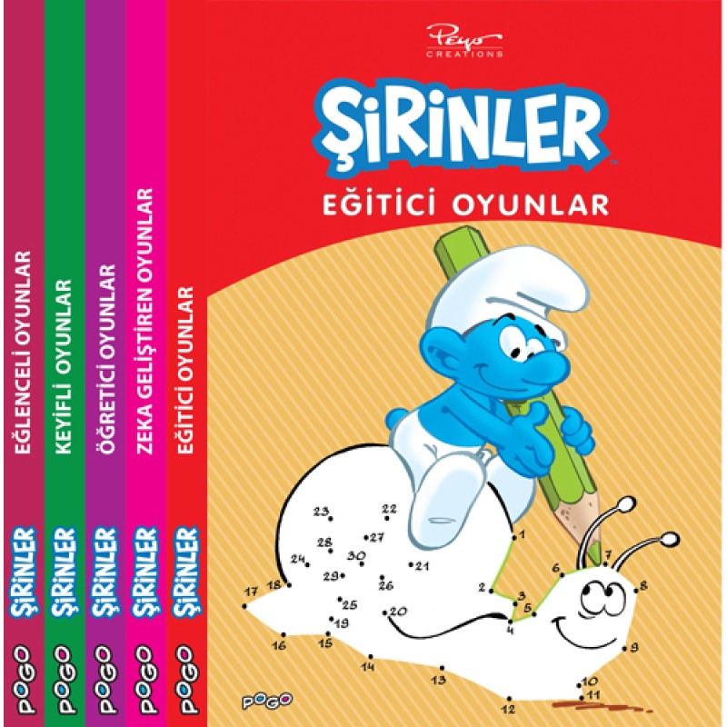 Şirinler Oyun Kitapları Seti - 5 Kitap Takım Şirinler Oyun Kitapları Seti - 5 Kitap Takım