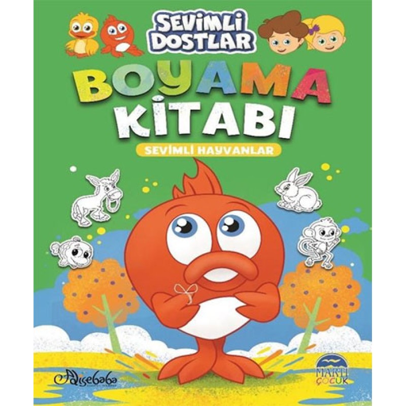 Sevimli Dostlar Boyama Kitabı - Sevimli Hayvanlar Sevimli Dostlar Boyama Kitabı - Sevimli Hayvanlar
