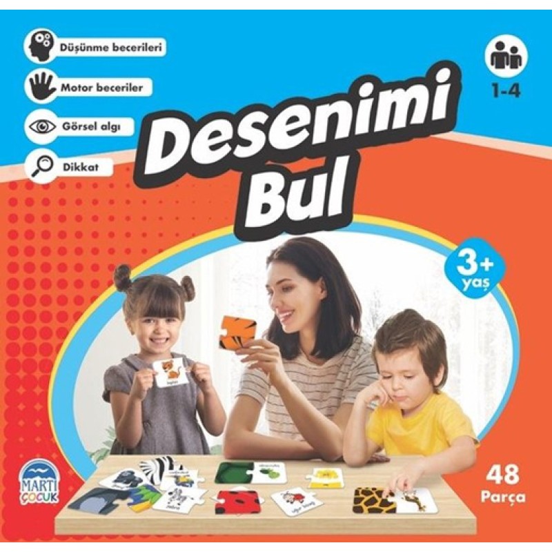 Eğitici Yapboz - Desenimi Bul 3+ Yaş Eğitici Yapboz - Desenimi Bul 3+ Yaş