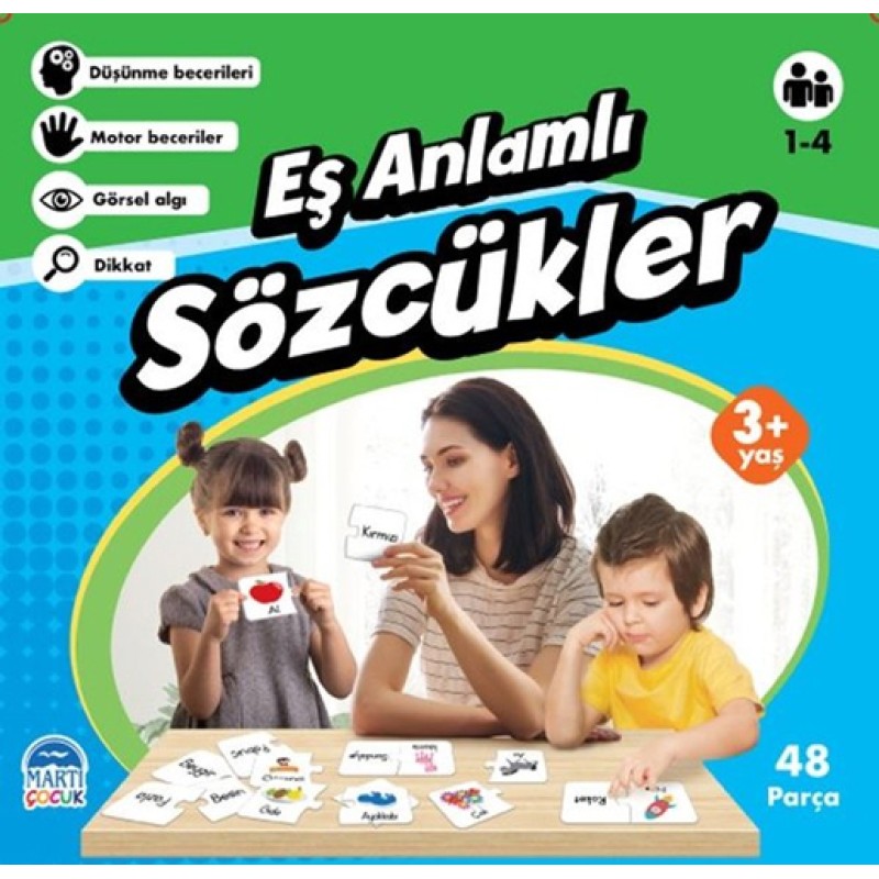 Eğitici Yapboz - Eş Anlamlı Sözcükler 3+ Yaş Eğitici Yapboz - Eş Anlamlı Sözcükler 3+ Yaş