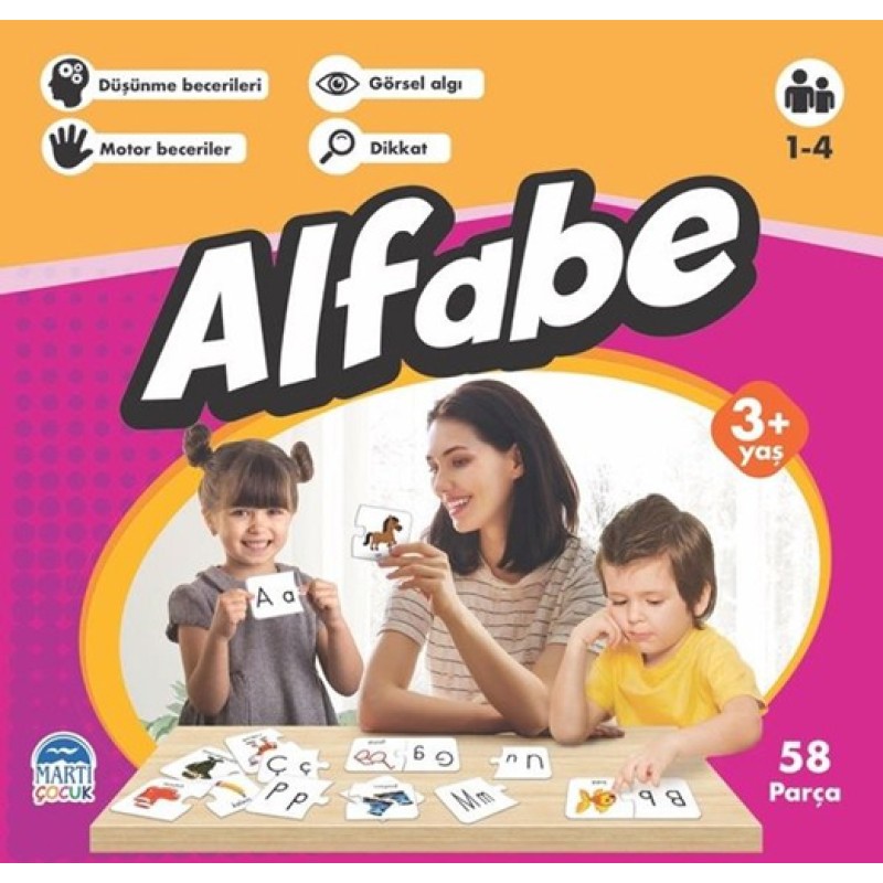 Eğitici Yapboz - Alfabe 3+ Yaş Eğitici Yapboz - Alfabe 3+ Yaş