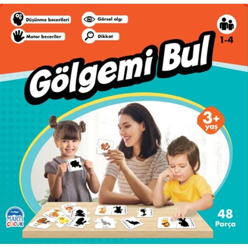 Eğitici Yapboz - Gölgemi Bul 3+ Yaş Eğitici Yapboz - Gölgemi Bul 3+ Yaş