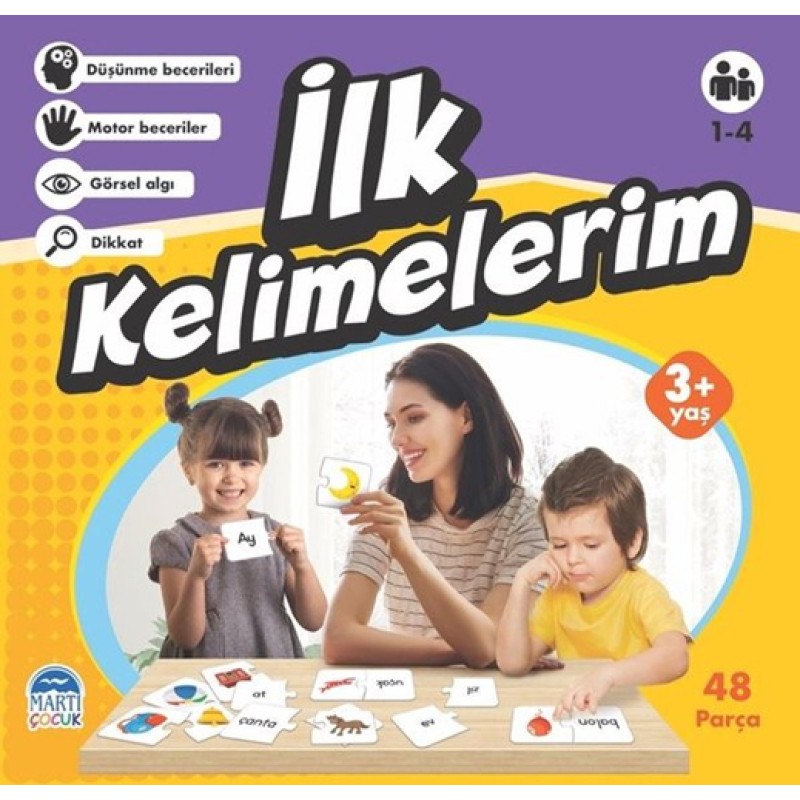 Eğitici Yapboz - İlk Kelimelerim 3+ Yaş Eğitici Yapboz - İlk Kelimelerim 3+ Yaş