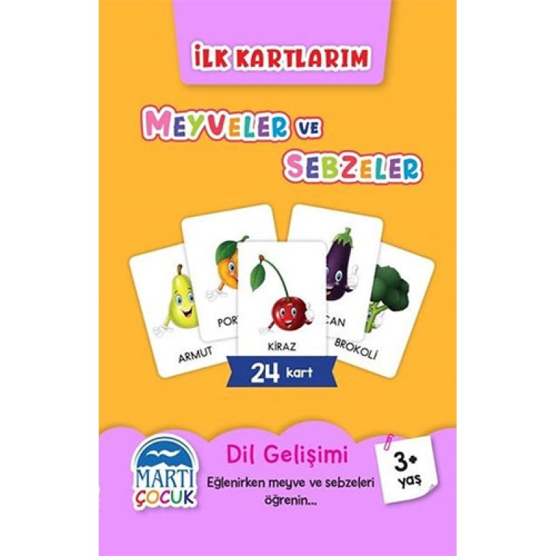 İlk Kartlarım - Meyveler ve Sebzeler İlk Kartlarım - Meyveler ve Sebzeler