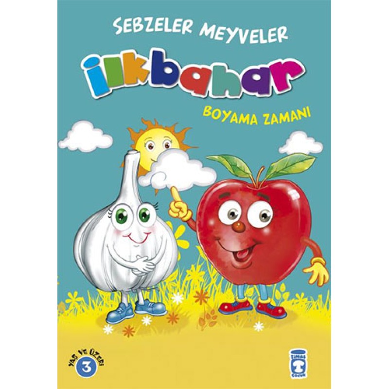 İlkbahar Boyama Zamanı - Sebzeler Meyveler İlkbahar Boyama Zamanı - Sebzeler Meyveler