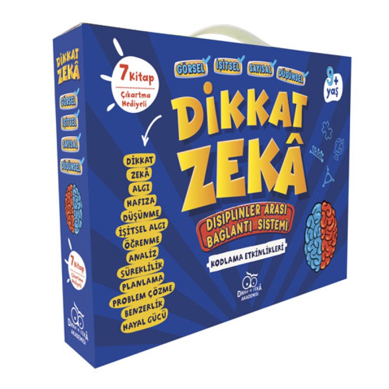 Dikkat - Zeka 3. Sınıf Seti 9+ Yaş (7 Kitap Takım) Dikkat - Zeka 3. Sınıf Seti 9+ Yaş (7 Kitap Takım)