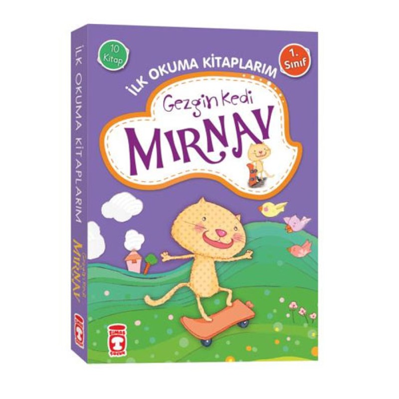 Gezgin Kedi Mırnav İlk Okuma Kitaplarım Set - 10 Kitap Takım Gezgin Kedi Mırnav İlk Okuma Kitaplarım Set - 10 Kitap Takım