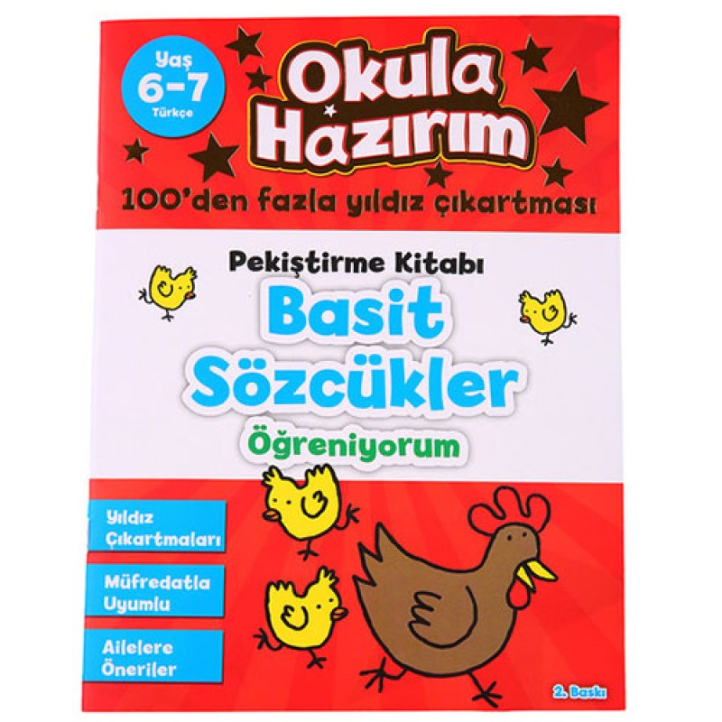 Okula Hazırım 4: Pekiştirme Kitabı Basit Sözcükler Öğreniyorum Okula Hazırım 4: Pekiştirme Kitabı Basit Sözcükler Öğreniyorum