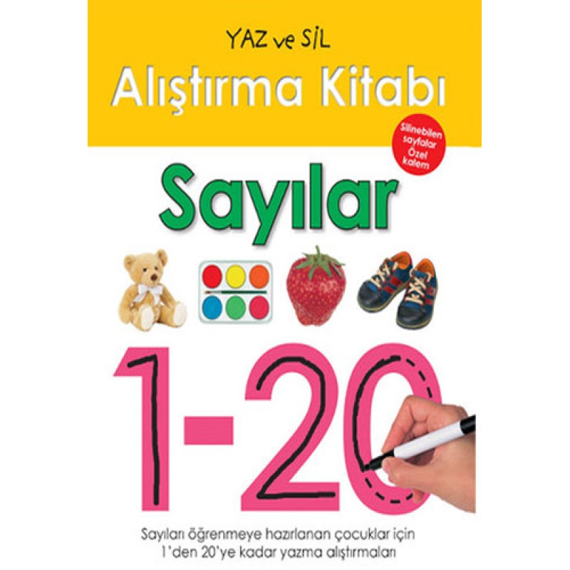 Yaz Sil Alıştırma Kitabı - Sayılar
