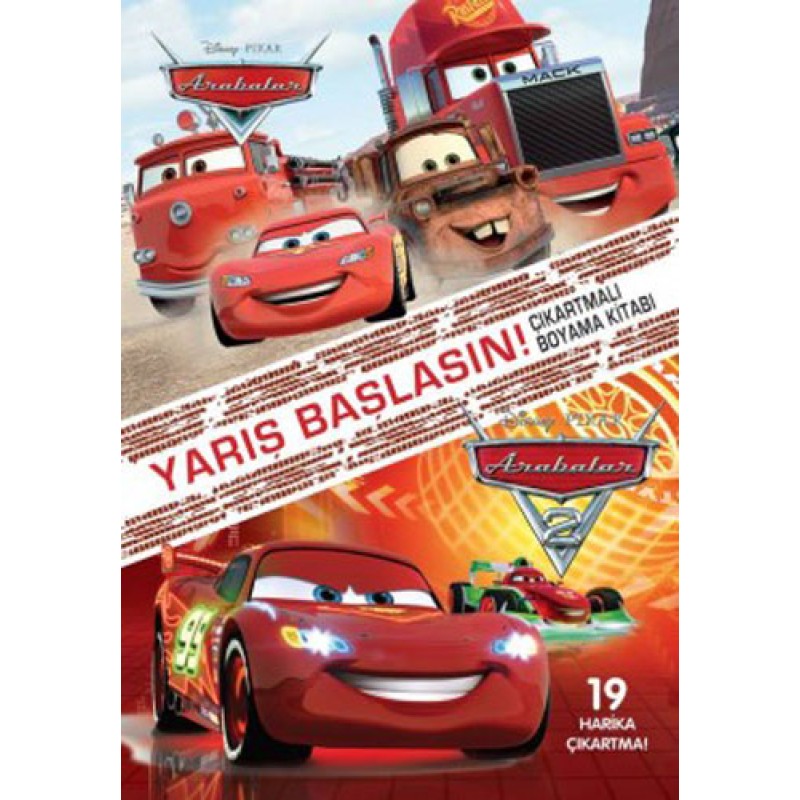 Disney Arabalar Yarış Başlasın Çıkartmalı Boyama Kitabı Disney Arabalar Yarış Başlasın Çıkartmalı Boyama Kitabı