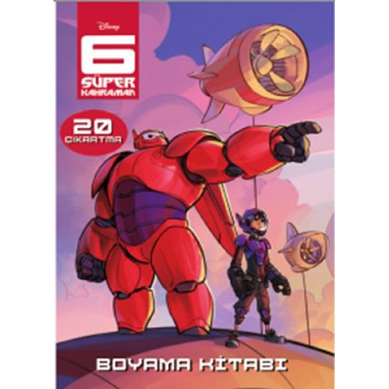 6 Süper Kahraman - Çıkartmalı Boyama 6 Süper Kahraman - Çıkartmalı Boyama