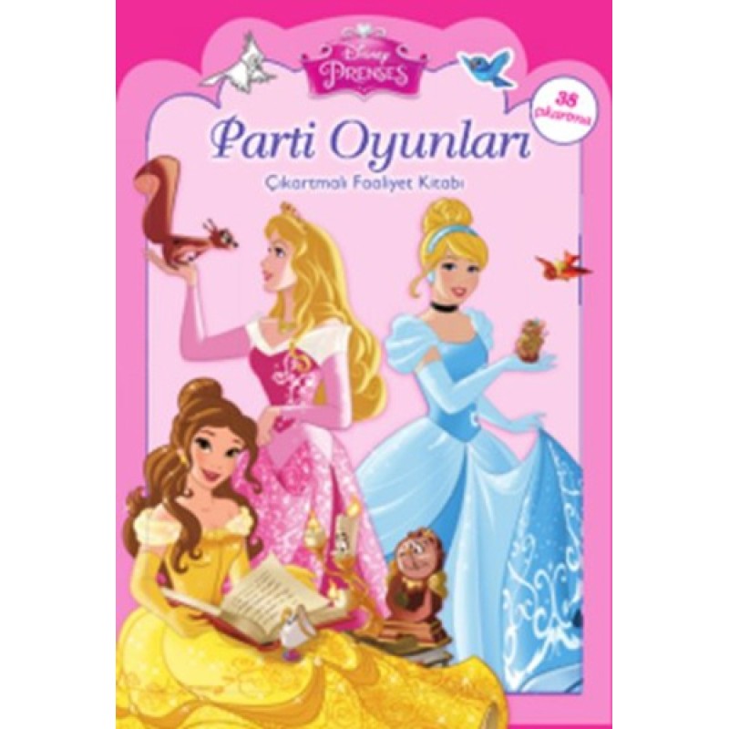 Disney Prenses Parti Oyunları Çıkartmalı Faaliyet Kitabı