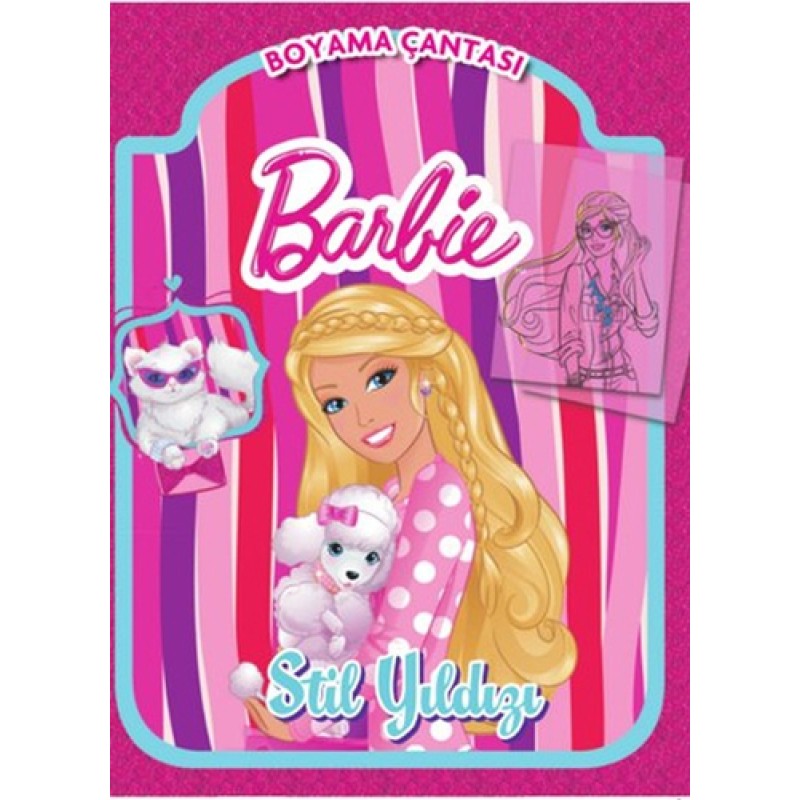 Barbie Stil Yıldızı Boyama Çantası Barbie Stil Yıldızı Boyama Çantası