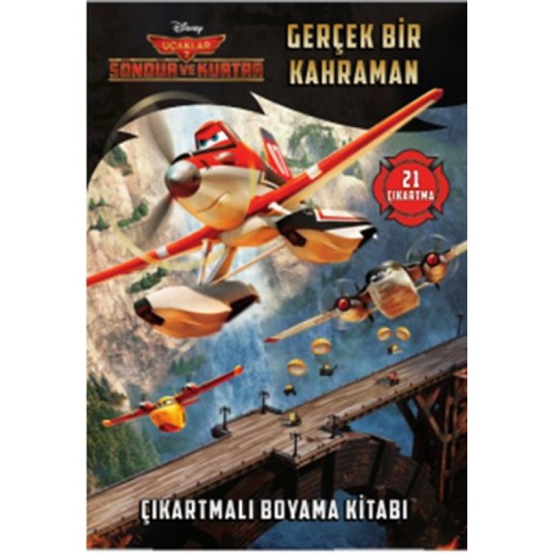 Disney Uçaklar - Gerçek Bir Kahraman Çıkartmalı Boyama Kitabı Disney Uçaklar - Gerçek Bir Kahraman Çıkartmalı Boyama Kitabı