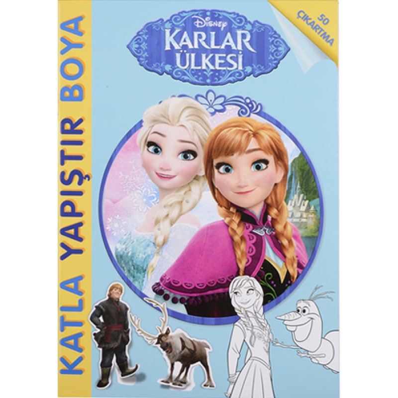 Disney Karlar Ülkesi Katla Yapıştır Boya Disney Karlar Ülkesi Katla Yapıştır Boya