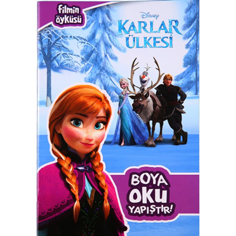 Disney Karlar Ülkesi Boya Oku Yapıştır Disney Karlar Ülkesi Boya Oku Yapıştır
