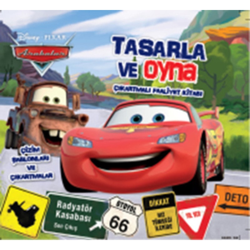 Disney Arabalar Tasarla ve Oyna Çıkartmalı Faaliyet Kitabı Disney Arabalar Tasarla ve Oyna Çıkartmalı Faaliyet Kitabı