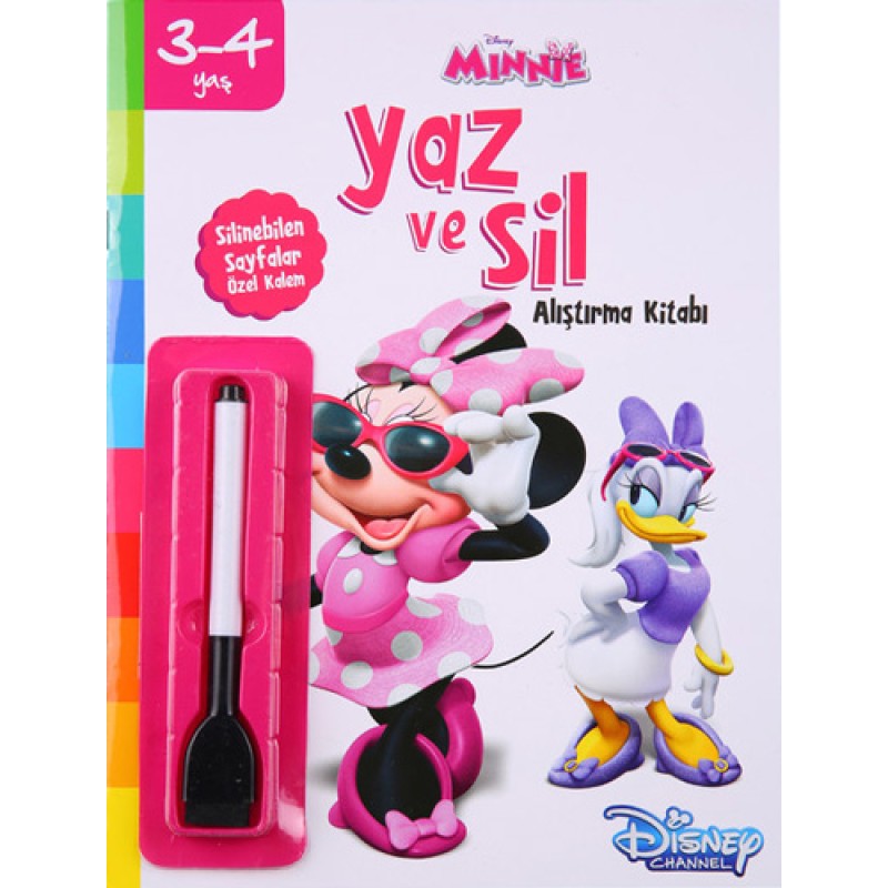 Disney Minnie - Yaz ve Sil Alıştırma Kitabı Disney Minnie - Yaz ve Sil Alıştırma Kitabı