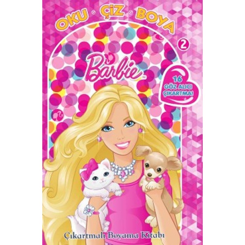 Barbie Oku Çiz Boya 2 - Çıkartmalı Boyama Barbie Oku Çiz Boya 2 - Çıkartmalı Boyama