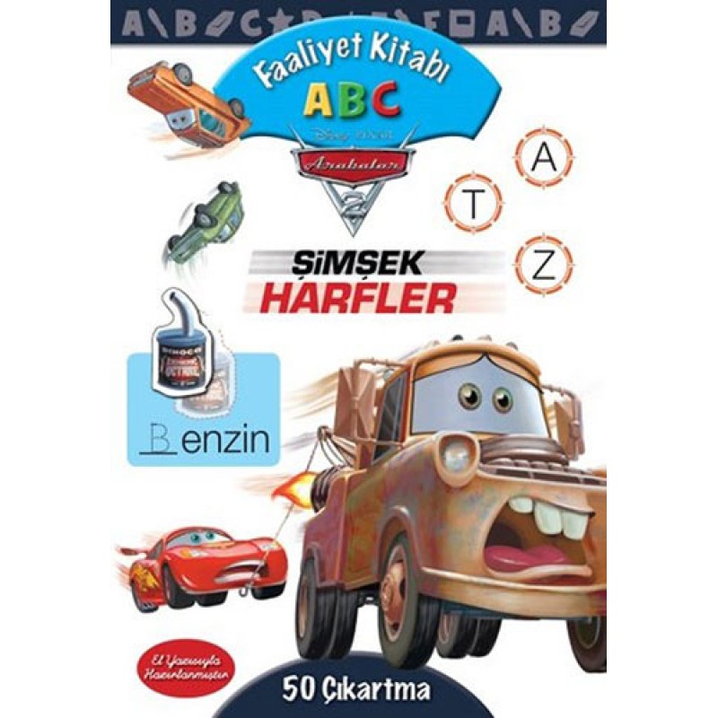 Disney Arabalar Faaliyet Kitabı - Abc Disney Arabalar Faaliyet Kitabı - Abc