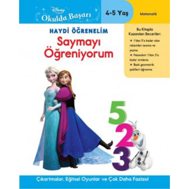 Disney Karlar Ülkesi Okulda Başarı 25 - Haydi Öğrenelim Sayı Saymayı Öğreniyorum 4-5 Yaş Disney Karlar Ülkesi Okulda Başarı 25 - Haydi Öğrenelim Sayı Saymayı Öğreniyorum 4-5 Yaş